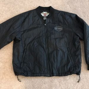 Harley bomber-style jacket.
